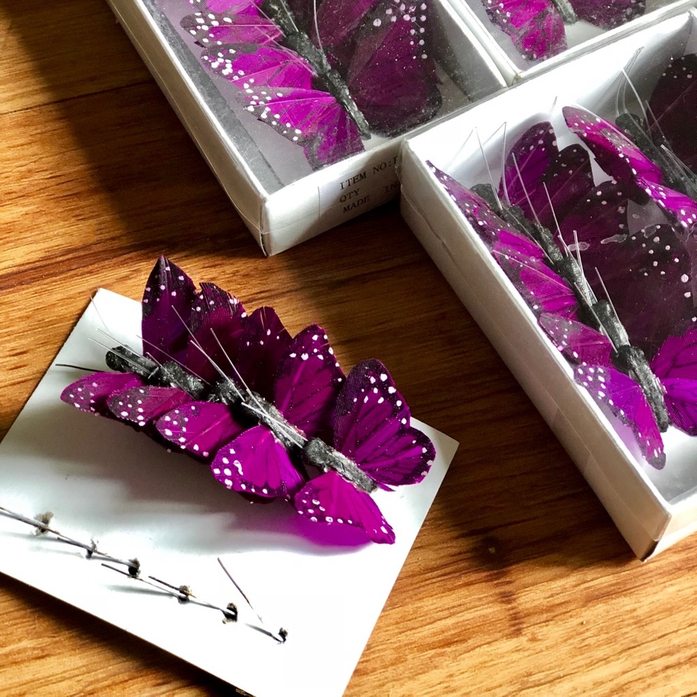 Royal purple Small artificial Monarch Butterfly